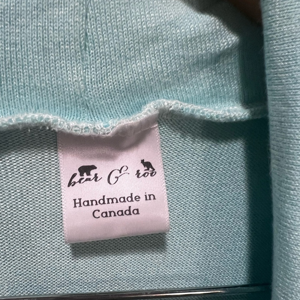 MADE IN CANADA Light teal Women's Cardigan - Picture 4 of 5